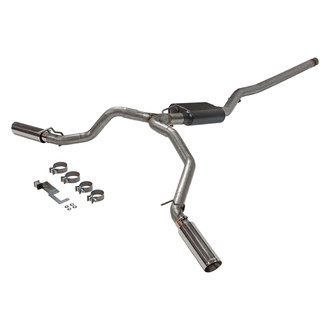 Flowmaster® - American Thunder™ 409 SS Cat-Back Exhaust System with Split Side Exit