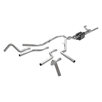 Flowmaster® - American Thunder™ 409 SS Crossmember-Back Exhaust System with Split Rear/Side Exit