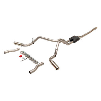 Flowmaster® - American Thunder™ 409 SS Cat-Back Exhaust System with Split Rear/Side Exit