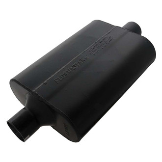Flowmaster® - Super 44 Series Delta Flow™ Aluminized Steel Oval Black Exhaust Muffler