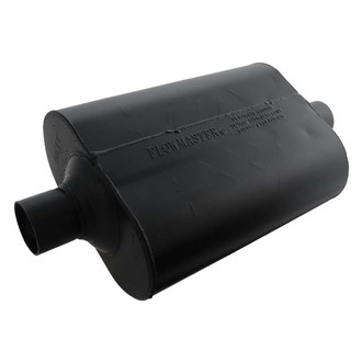 Flowmaster® - Super 40 Series Delta Flow™ Aluminized Steel Oval Black Exhaust Muffler
