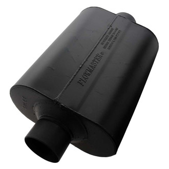 Flowmaster® - Super 40 Series Delta Flow™ Aluminized Steel Oval Diesel Black Exhaust Muffler