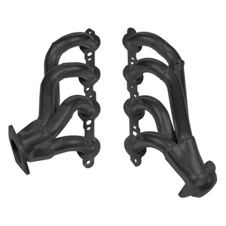 Flowtech® - Mild Steel Black Painted Short Tube Exhaust Headers without Gaskets