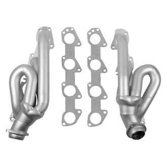 Flowtech® - Mild Steel Silver Metallic Ceramic Coated Short Tube Exhaust Headers