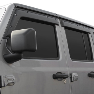 Focus Auto® - Tape-On FormFit Textured Black Front and Rear Window Visors