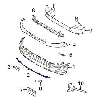 Ford OE - Front Bumper Cover Spacer Panel