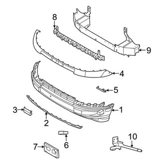 Ford OE - Front Bumper & Grille - Bumper & Components