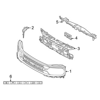 Ford OE - Front Bumper & Grille - Grille
