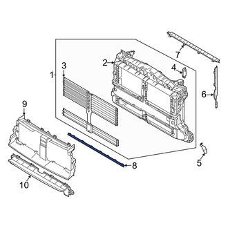Ford OE - Front Lower Radiator Support Air Deflector