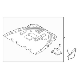 Ford OE - Radiator Support - Splash Shields