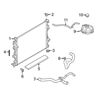Ford OE - Upper Radiator Air Seal