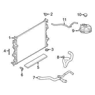 Ford OE - Cooling - Radiator & Components (1.5L)