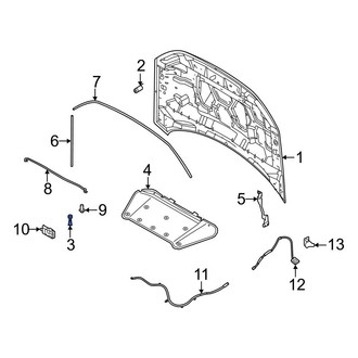 Ford OE - Front Inner Hood Stop Buffer