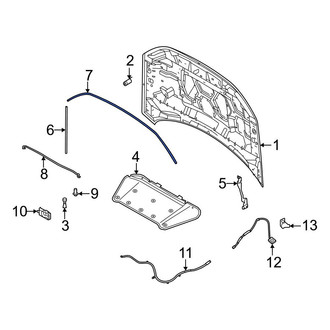 Ford OE - Front Hood Seal
