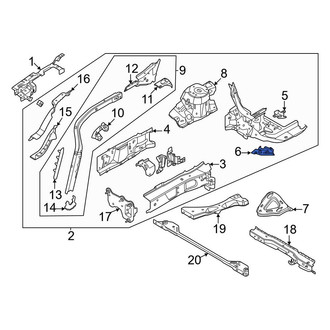 Ford OE - Front Left Lower Frame Side Member Brace