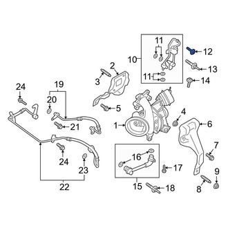 Ford OE - Turbocharger Oil Line Screw