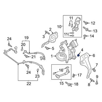 Ford OE - Turbocharger Mount Heat Shield Nut