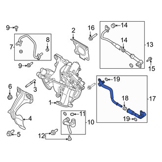 Ford OE - Turbocharger Coolant Line