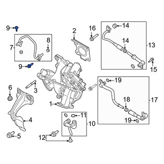 Ford OE - Turbocharger Oil Line Bolt