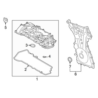 Ford OE - Engine / Transaxle - Valve & Timing Covers (2.0L)