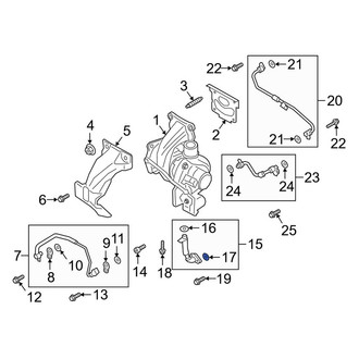 Ford OE - Turbocharger Coolant Line O-Ring