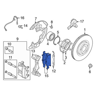 Ford OE - Front Disc Brake Pad Set
