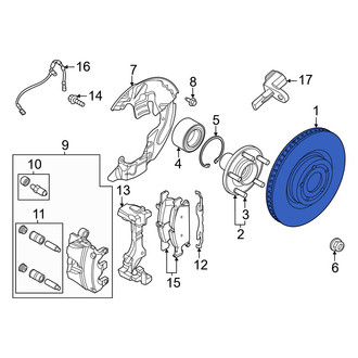 Ford OE - Front Disc Brake Rotor