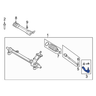 Ford OE - Right Outer Steering Tie Rod End