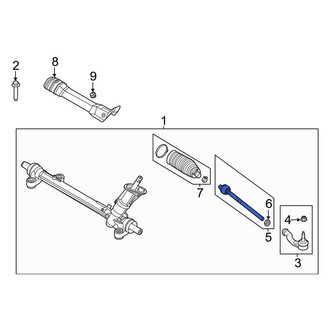 Ford OE - Inner Steering Tie Rod End