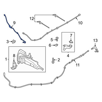 Ford OE - Front Upper Windshield Washer Hose