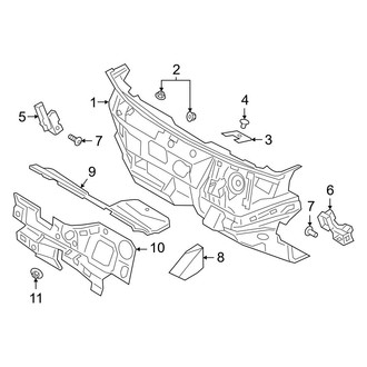 Ford OE - Cowl - Heat & Sound Insulators