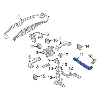 Ford OE - Rear Center Instrument Panel Air Duct