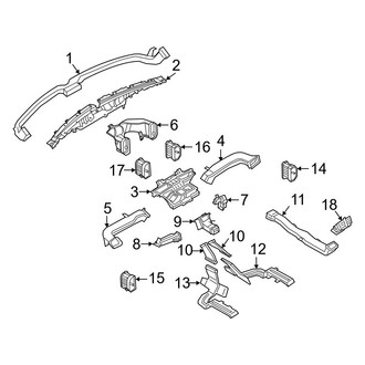 Ford OE - Instrument Panel - Ducts