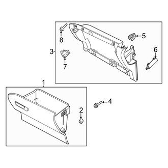 Ford OE - Instrument Panel - Glove Box