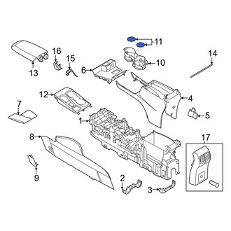 Ford OE - Console Mat