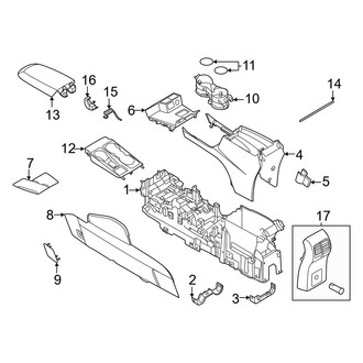 Ford OE - Center Console (Console Housing)