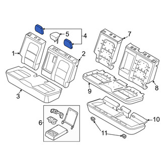 Ford OE - Front Left Headrest
