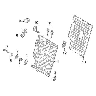 Ford OE - Seats & Tracks - Rear Seat Components (Frame & Trim, Seat Back, 40% Side)