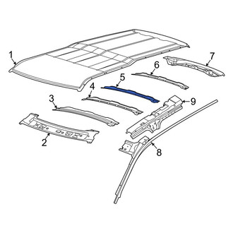Ford OE - Center Roof Bow