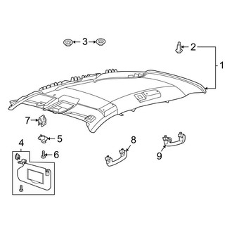 Ford OE - Roof - Interior Trim (W/O Sunroof)