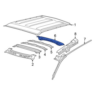 Ford OE - Rear Roof Header Panel