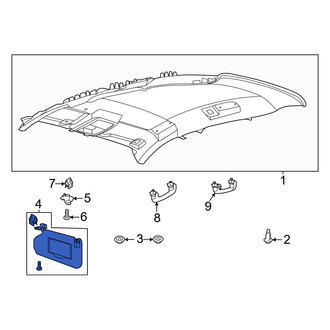 Ford OE - Left Sun Visor