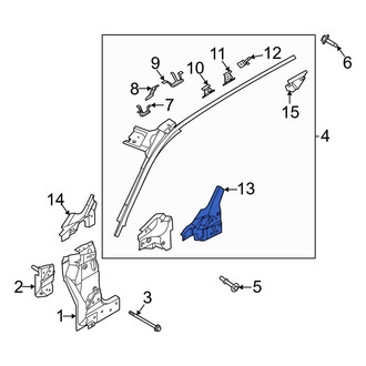 Ford OE - Front Right Body A-Pillar Reinforcement