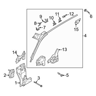 Ford OE - Pillars, Rocker & Floor - Hinge Pillar