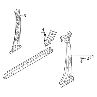 Ford OE - Pillars, Rocker & Floor - Center Pillar & Rocker