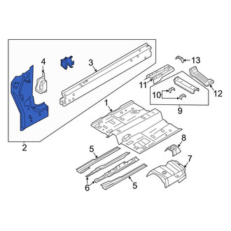 Ford OE - Front Left Inner Rocker Panel