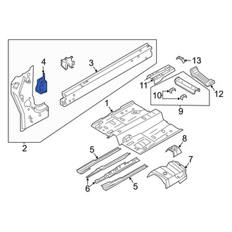 Ford OE - Front Right Rocker Panel Bracket