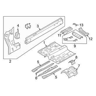 Ford OE - Pillars, Rocker & Floor - Floor & Rails