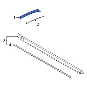 Ford OE - Front Left Windshield Molding