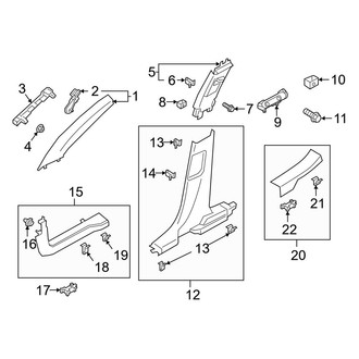 Ford OE - Pillars, Rocker & Floor - Interior Trim